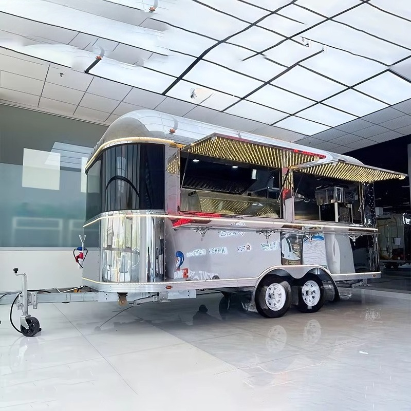 Coffee Van Equipment - カスタムフードトラックトレーラー、フル装備の移動式キッチン、アイスクリーム、ピザ、コーヒー、ホットドッグ、バーベキュー販売車