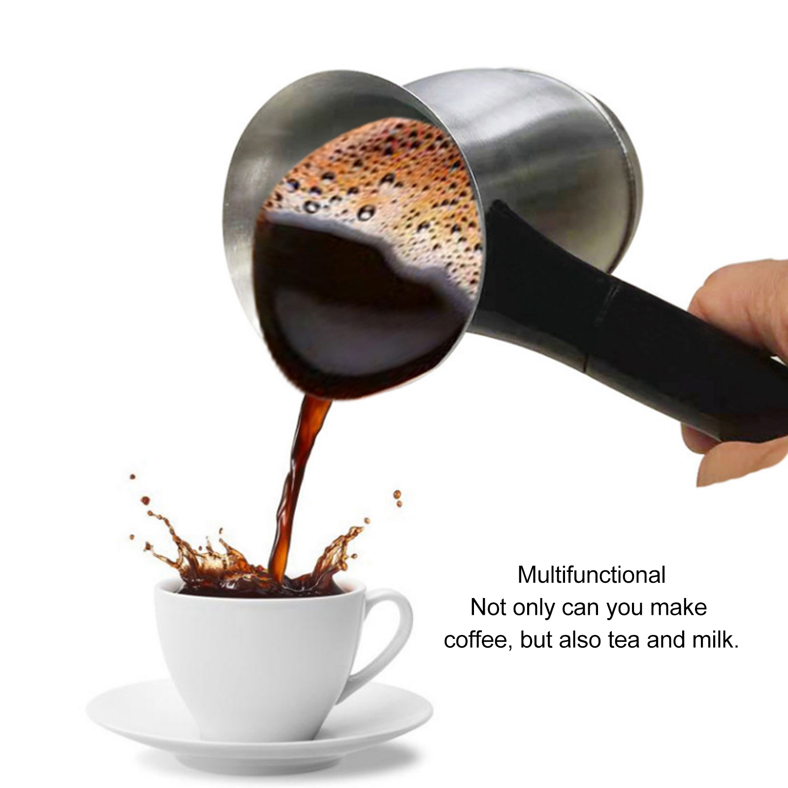 Coffee Equipment For Camping - ステンレス鋼電気コーヒーマシン,600ml, 110v