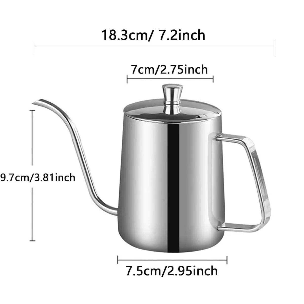 ステンレス鋼の注ぐコーヒーメーカーぶら下げ耳手醸造ポット家庭 - Coffee Equipment Pour Over のレビューと価格