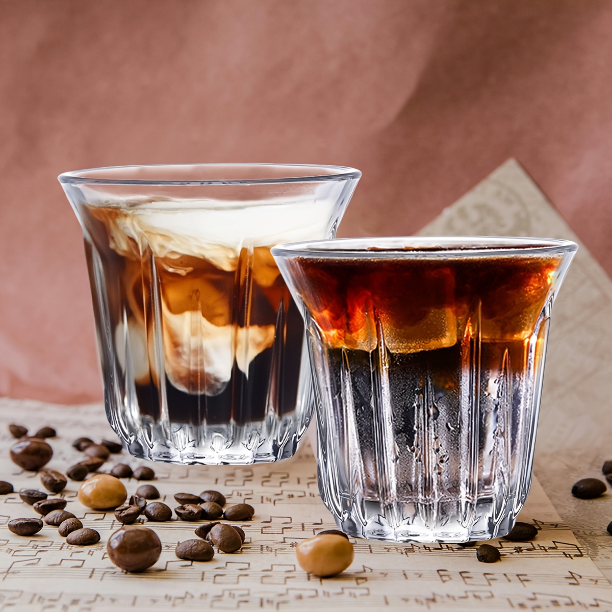 エスプレッソカップ2個パック、コーヒー用透明ガラスカップ、コ - Espresso Shot Glass のレビューと価格