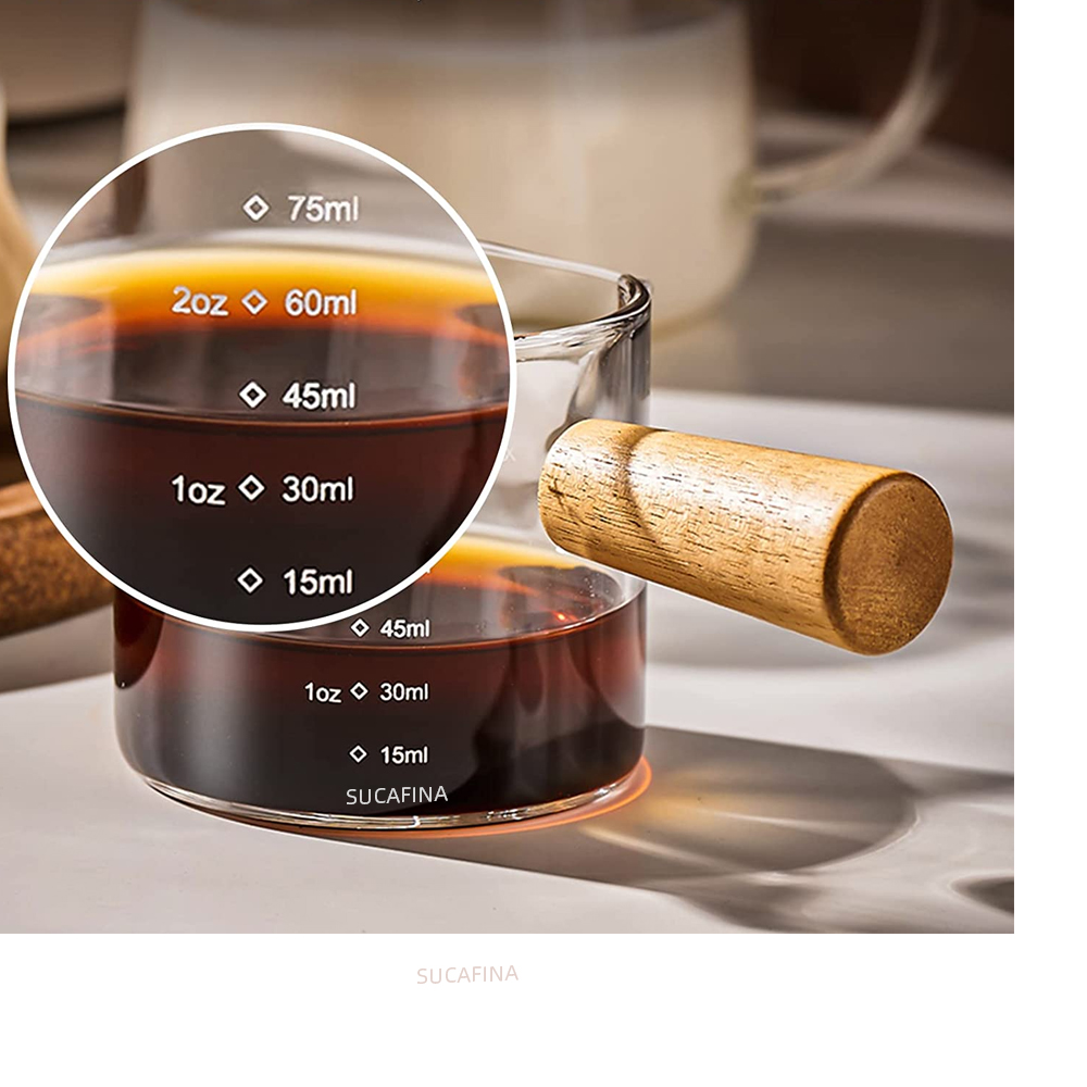 75 ミリリットル耐熱ガラスエスプレッソ計量カップシングル/ - Espresso Shot Glass のレビューと価格