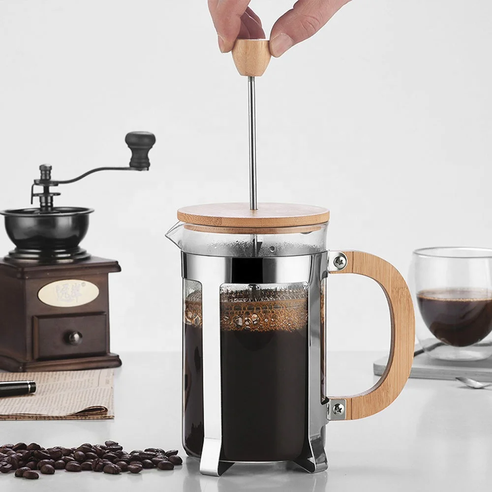 350/600mlステンレス製プレス式ポット 食品グレード  - Coffee Equipment For Camping のレビューと価格
