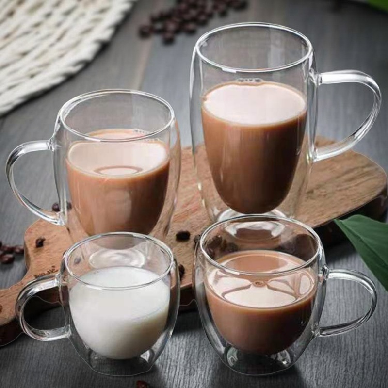 150/250/350/450 ミリリットル二重壁コーヒーマ - Espresso Shot Glass のレビューと価格