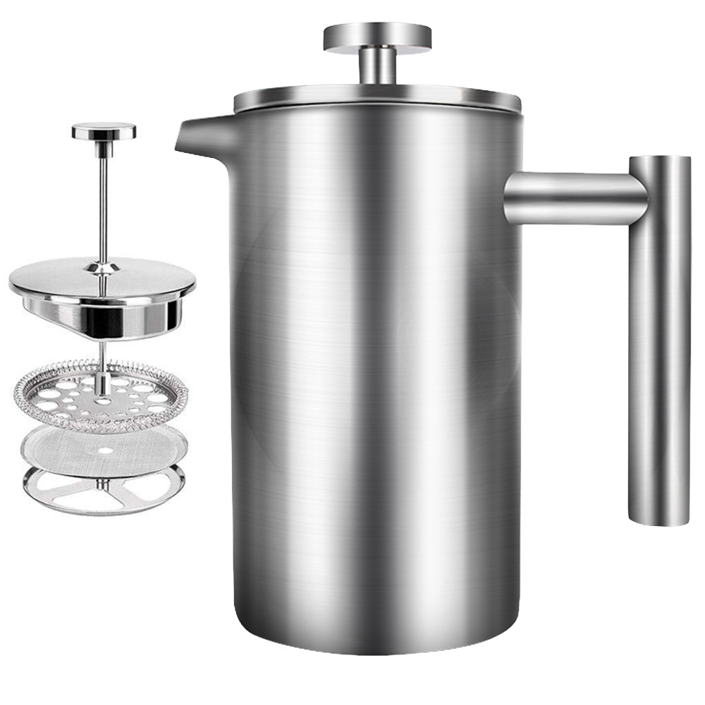 大容量フレンチプレス付きコーヒーメーカー,エスプレッソマシン - Coffee Equipment For Camping のレビューと価格