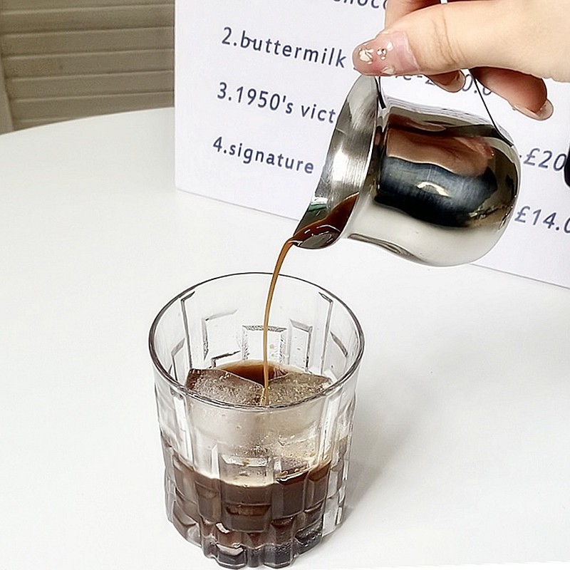 2/3/5/7オンスコーヒーミルク泡立てピッチャーカップスチ - Espresso Shot Glass のレビューと価格