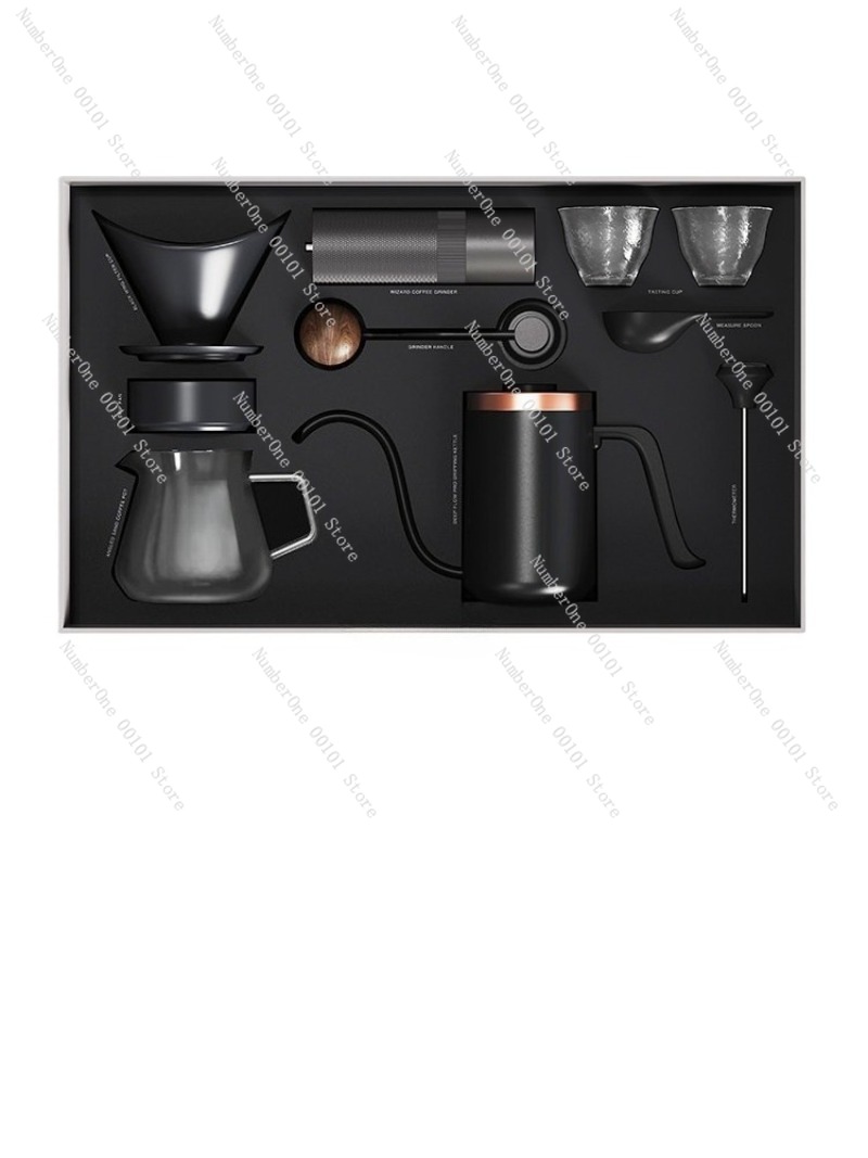 手動コーヒーメーカーセットギフトボックスグラインダーフィルタ - Coffee Equipment Pour Over のレビューと価格