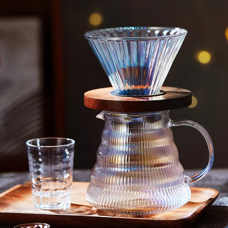 カラフルなコーヒーセットドリッパーコーヒーサーバーフィルター - Coffee Equipment Pour Over のレビューと価格