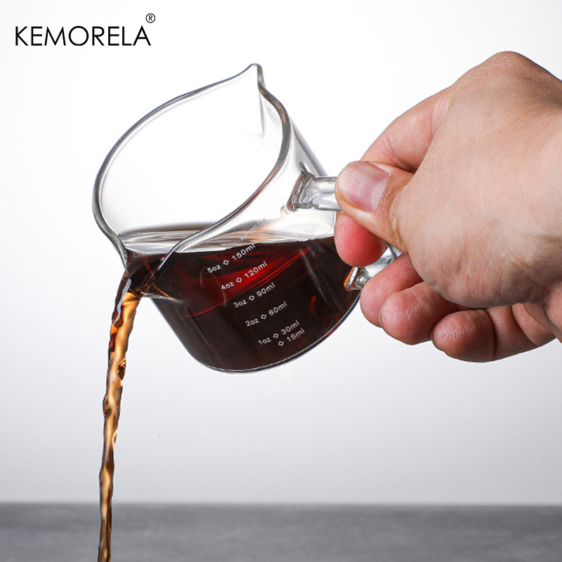 75/150 ミリリットルガラス計量カップハンドル付きエスプ - Espresso Shot Glass のレビューと価格