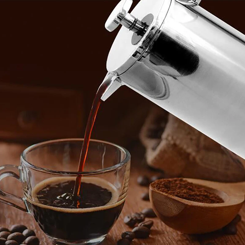 二重壁断熱コーヒーポットフィルター耐熱フレンチプレスコーヒー - Coffee Equipment For Camping のレビューと価格